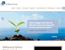 Tablet Screenshot of hillscorp.com